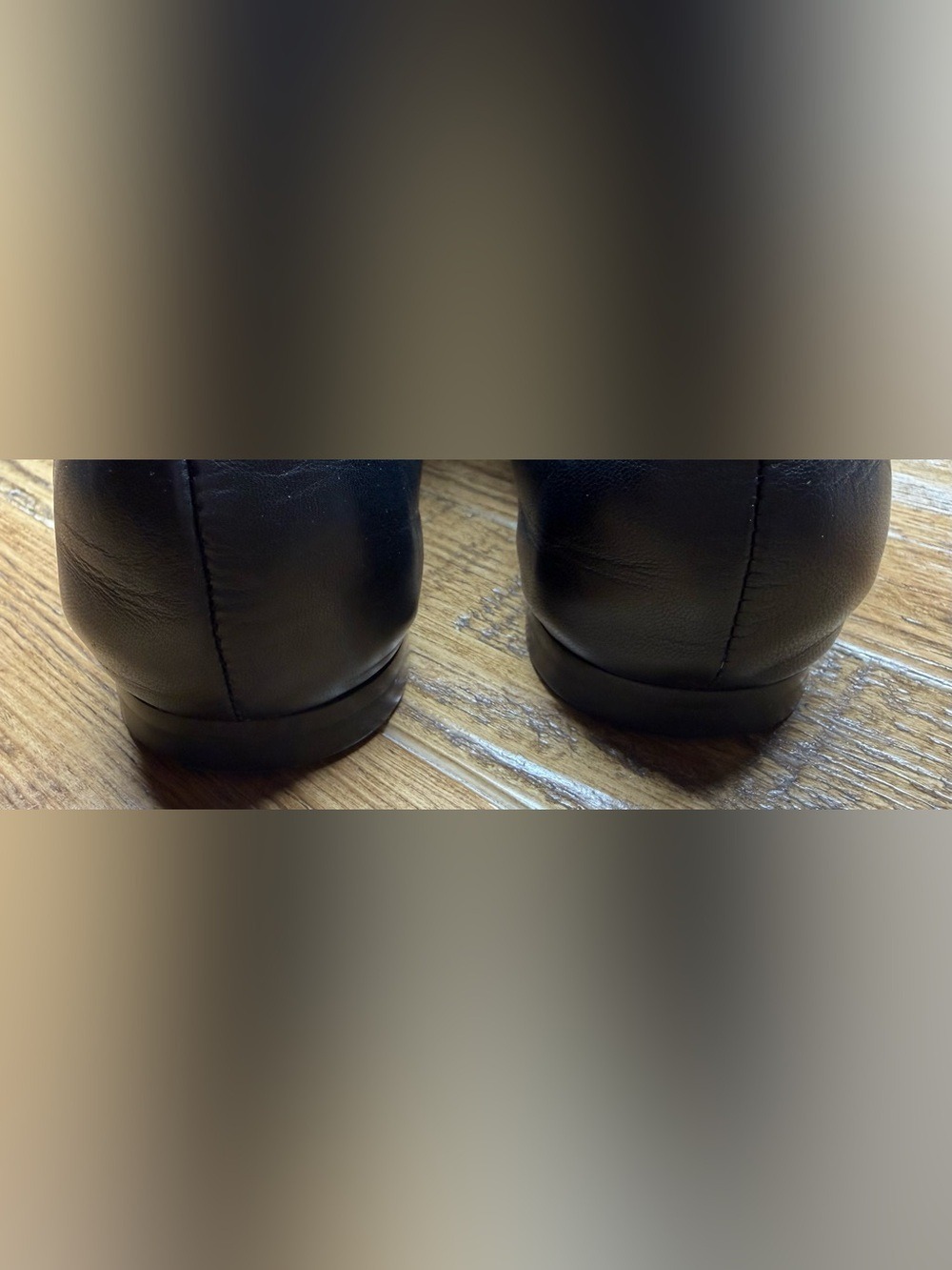 Stuart Weitzman Black Nappa Leather Payton Pleated Loafers - Size 7.5 - Picture 3 of 12